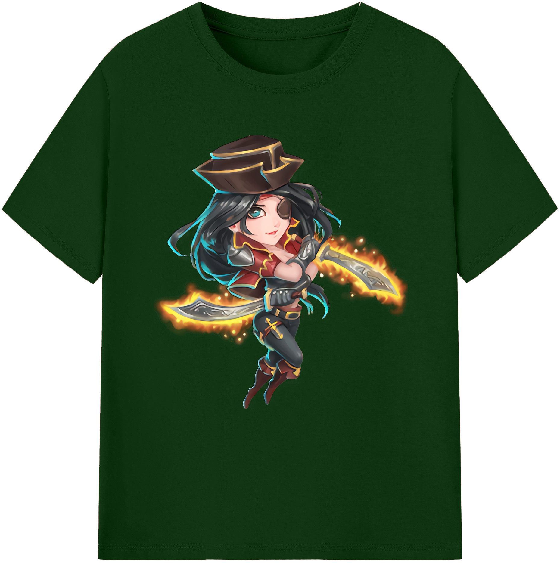 リーグ・オブ・レジェンド League of Legends LOL 綿100％半袖Tシャツ（フロントプリント）